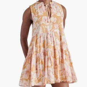 Steve Madden Floral Tiered Cotton Sundress Size XS